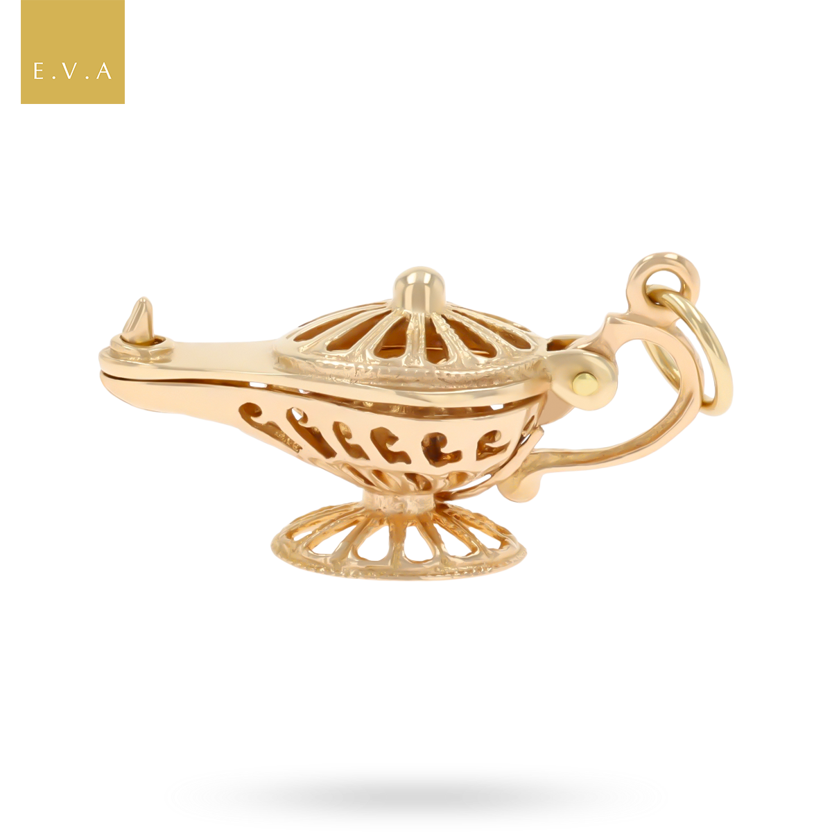9ct Yellow Gold Genie Lamp Opening Charm