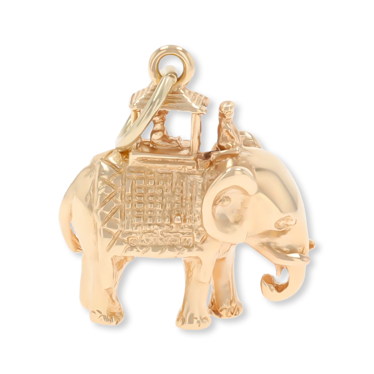 9ct Yellow Gold Indian Elephant Charm