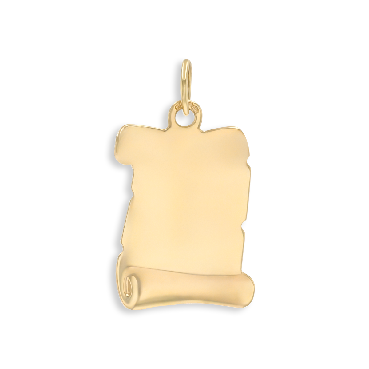 9ct Yellow Gold Serenity Prayer Scroll Charm