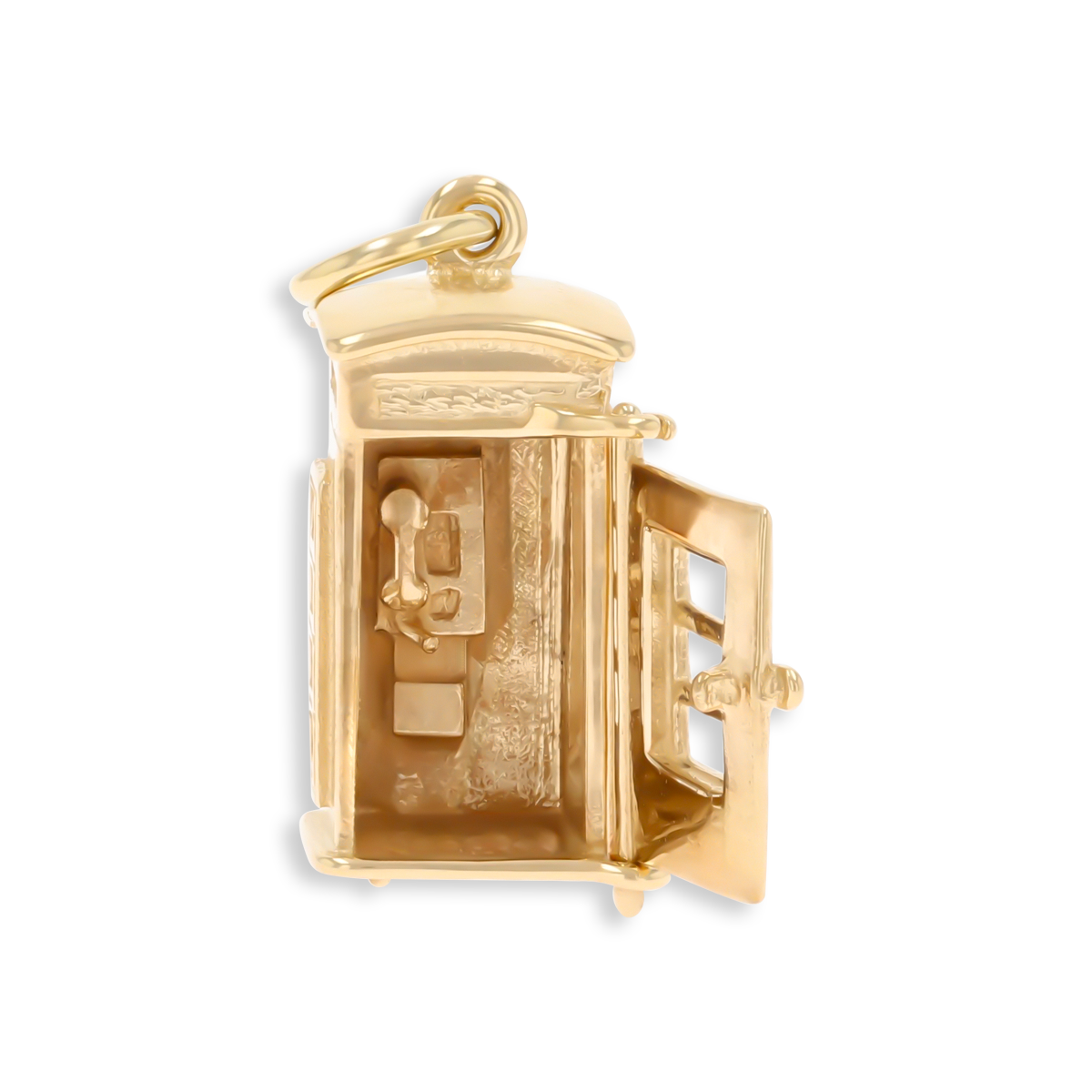 9ct Yellow Gold Telephone Box Opening Charm