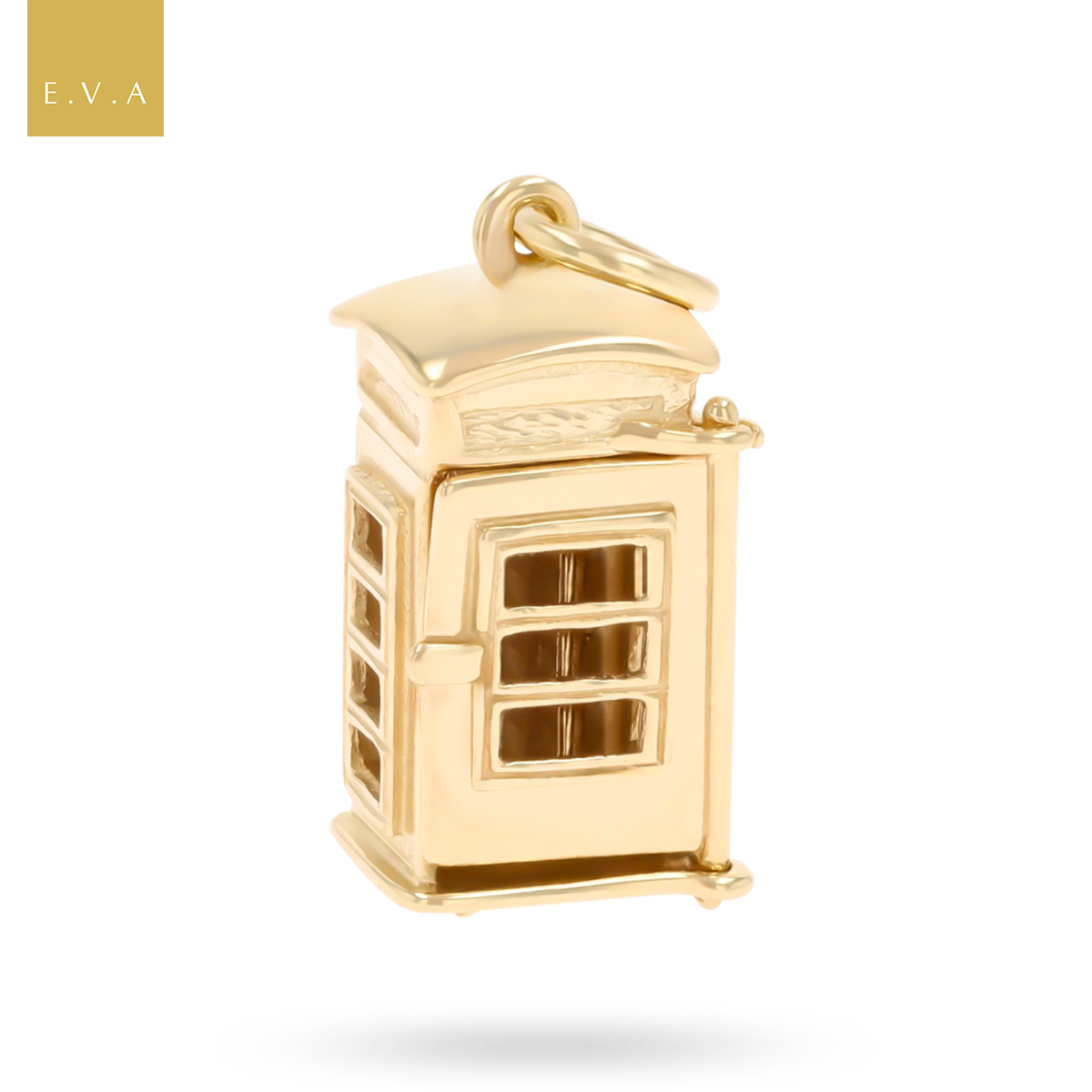 9ct Yellow Gold Telephone Box Opening Charm
