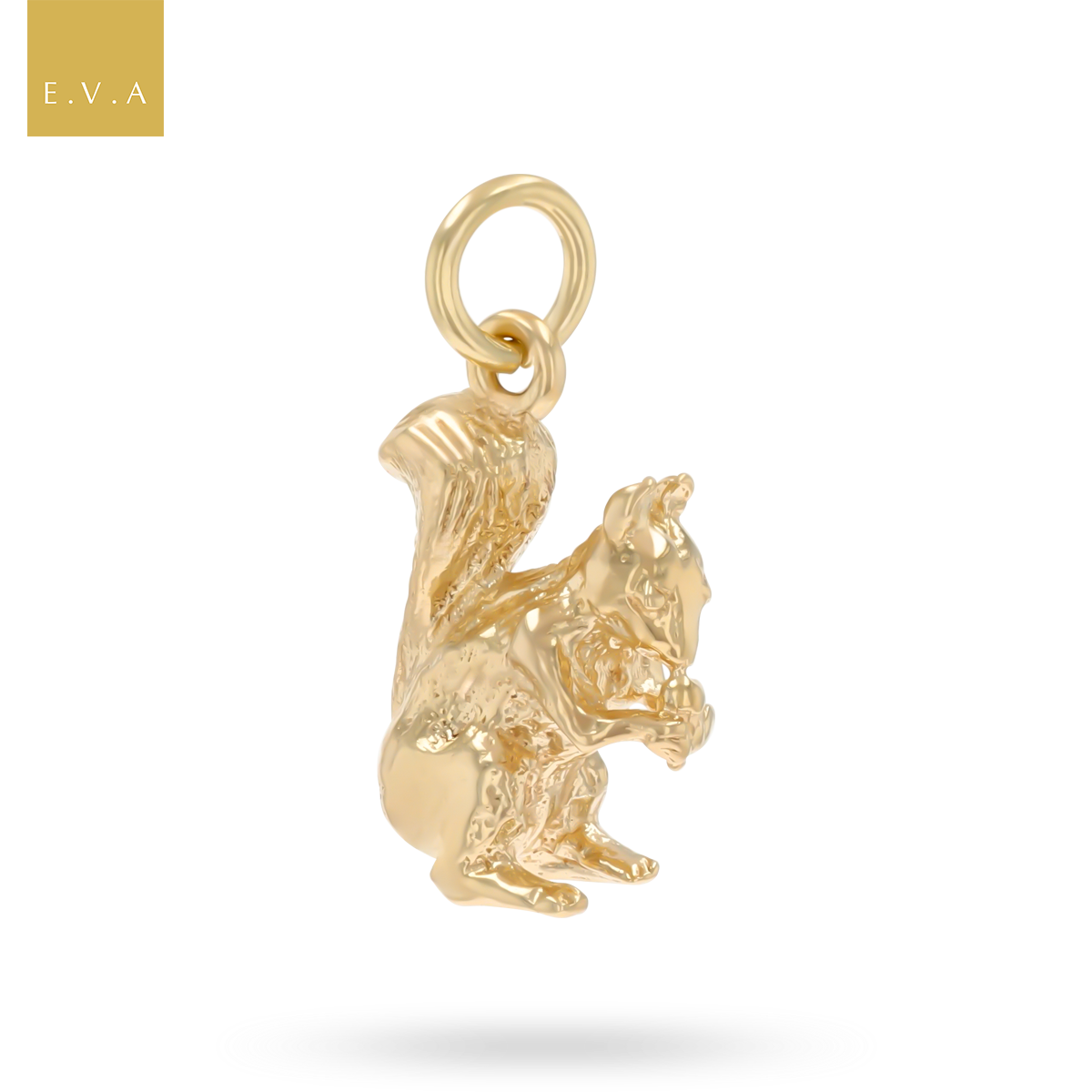 9ct Yellow Gold Squirrel Charm