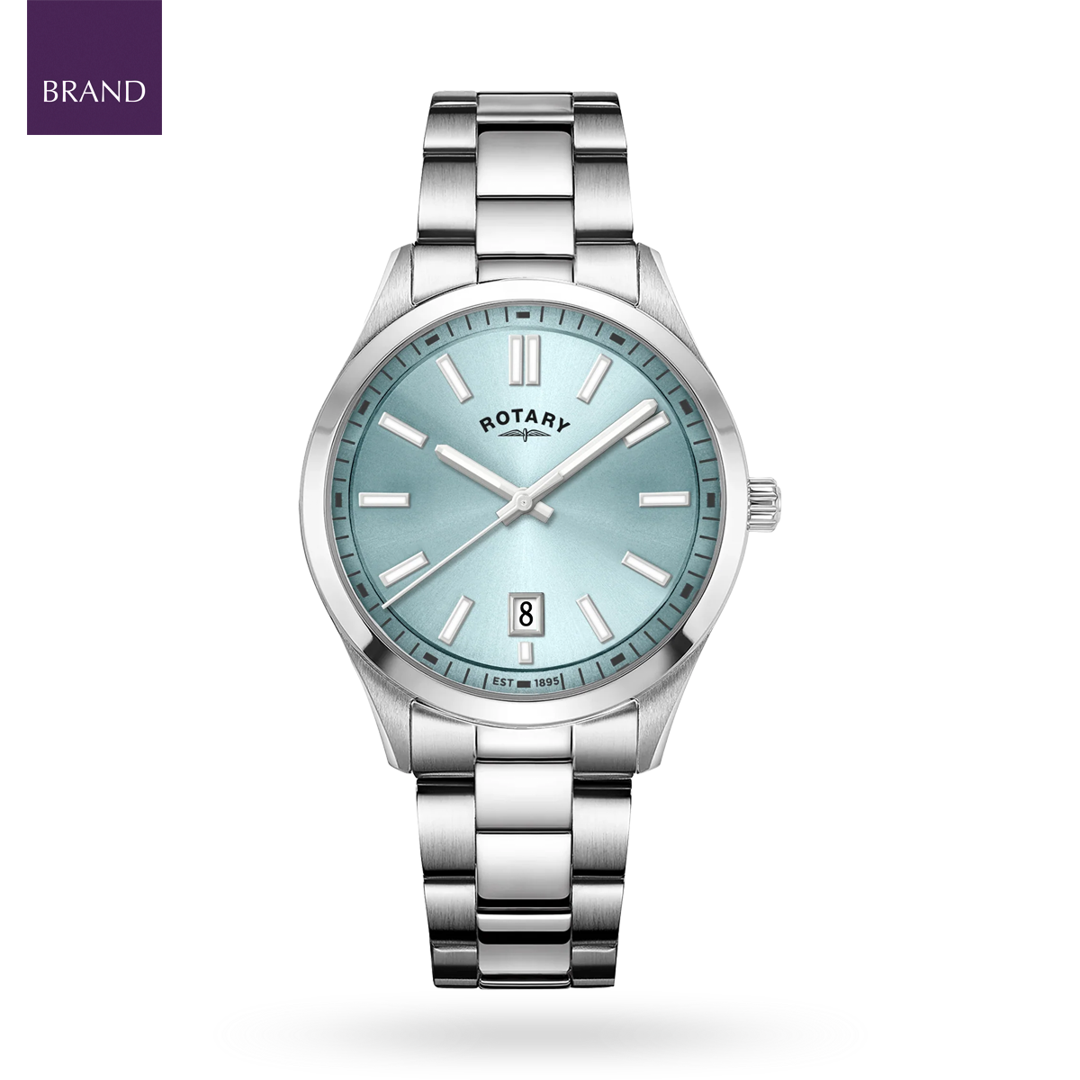 Rotary Heritage Watch, Blue Dial with Stainless Steel Bracelet - RGB05520/77