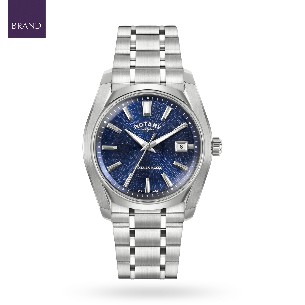 Rotary Lumen Automatic, Blue Dial with Stainless Steel Bracelet - RGB10011/05