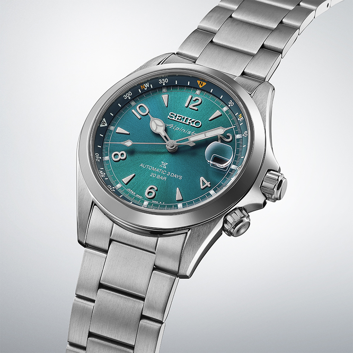 Seiko Prospex Alpinist In ‘Tealpine’, Teal Dial With Stainless Steel Bracelet - SPB503J1