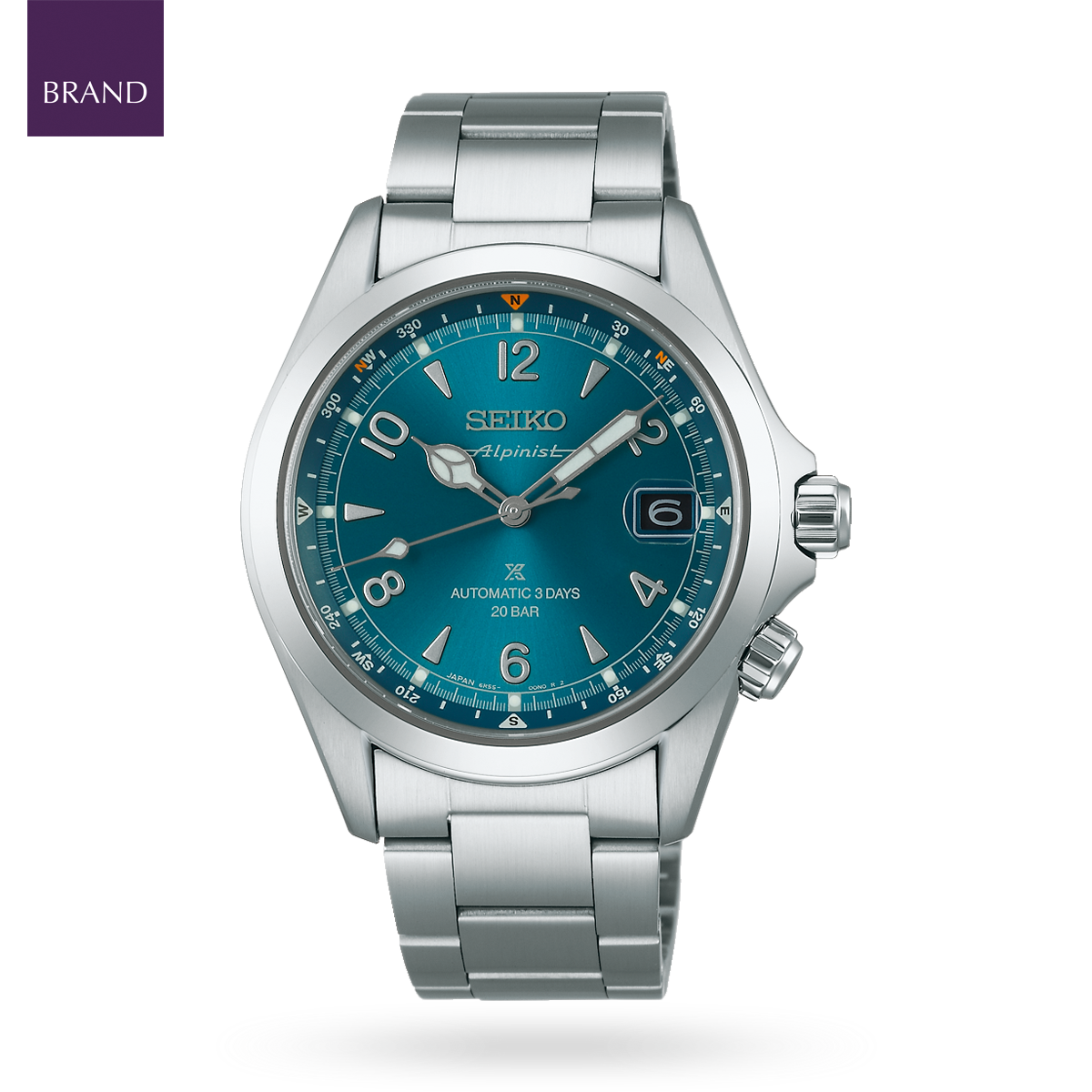Seiko Prospex Alpinist In ‘Tealpine’, Teal Dial With Stainless Steel Bracelet - SPB503J1