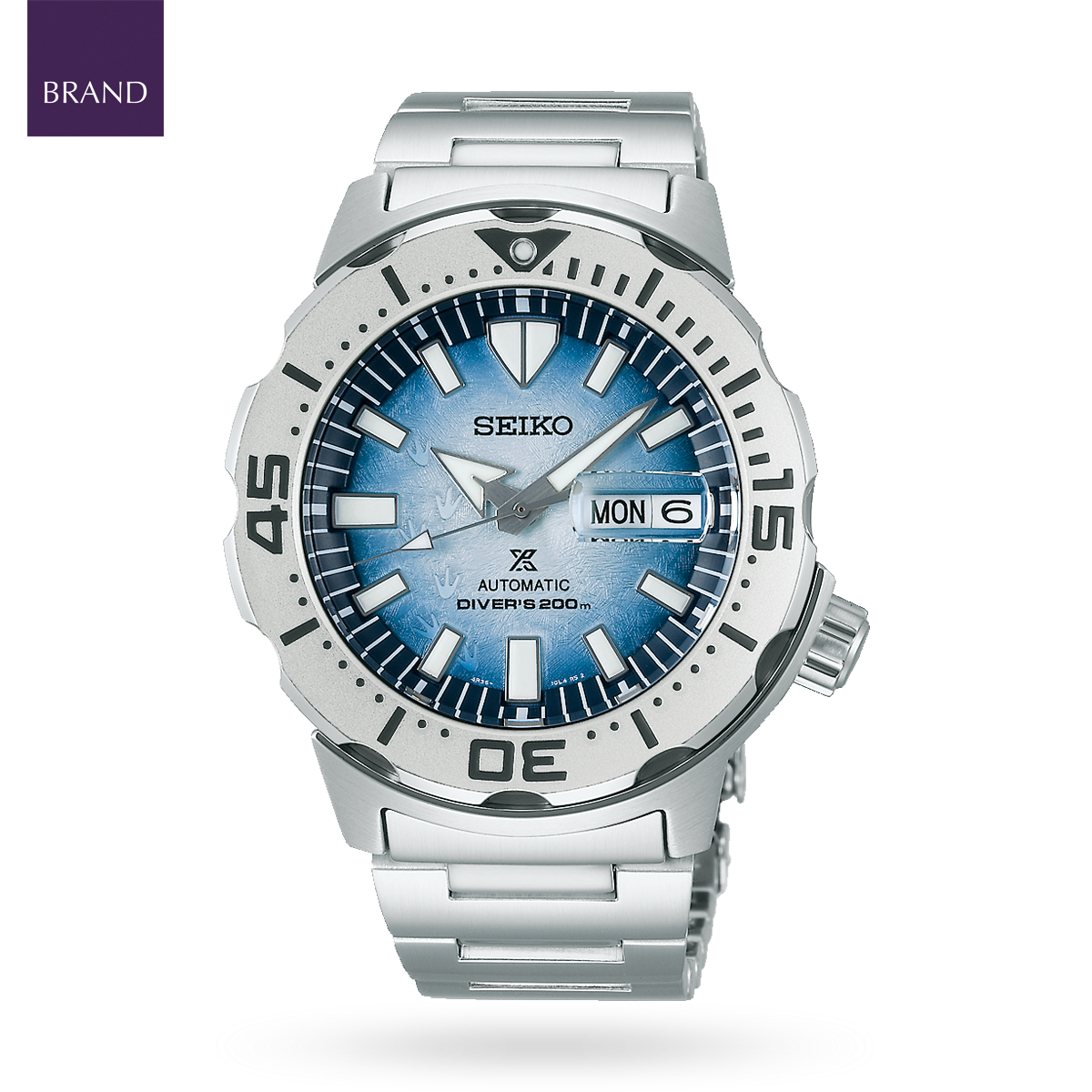 Seiko Prospex Antarctica Save The Ocean Monster Blue Dial with Stai