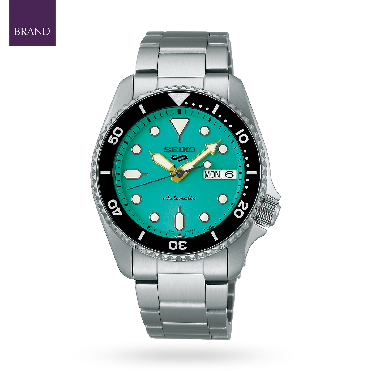Seiko 5 Sports SKX “Midi”, Teal Dial With Stainless Steel Bracelet - SRPK33K1