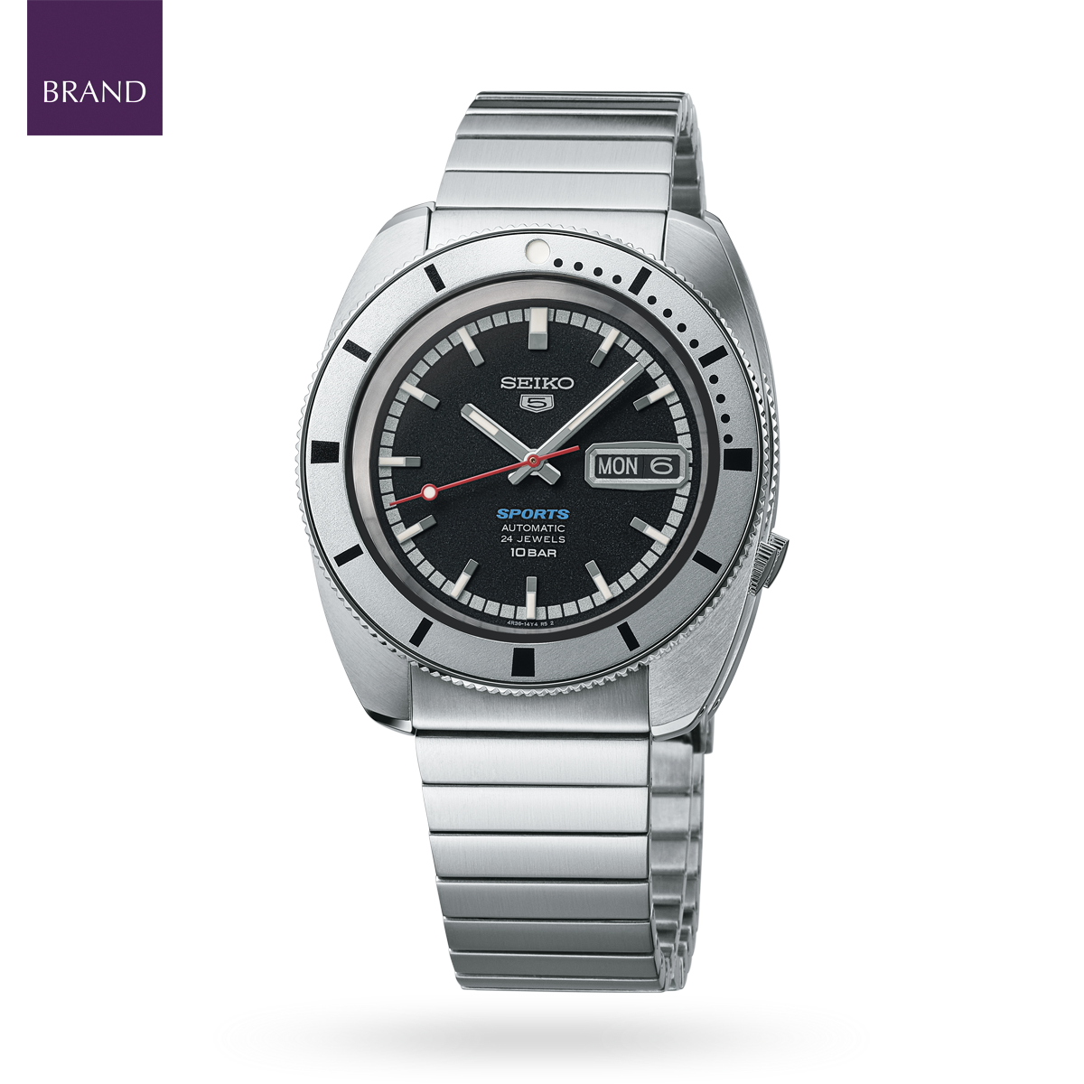 Seiko 5 Sports 'Pepper Black' 1968 Recreation Limited Edition - SRPL05K1