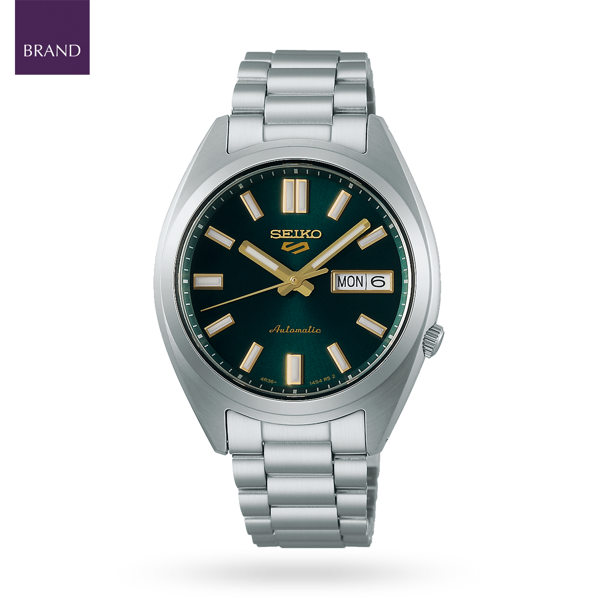 Seiko 5 Sports SNXS Vintage Gold Collection In Green Tie - SRPL57K1