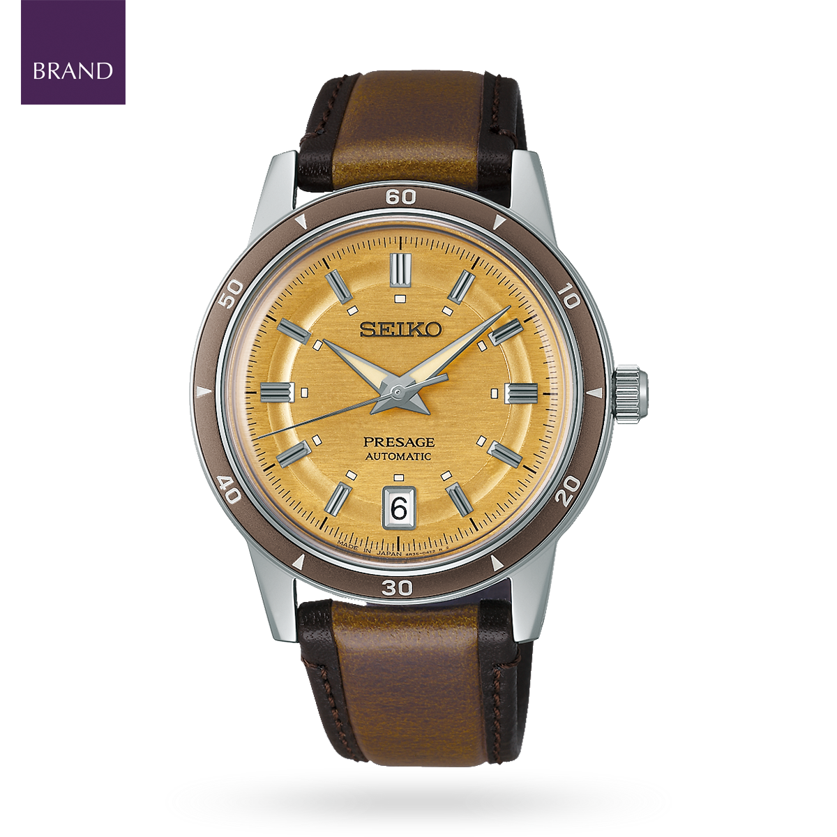 Seiko Presage Style 60s In Golden Yellow - SRPL75J1