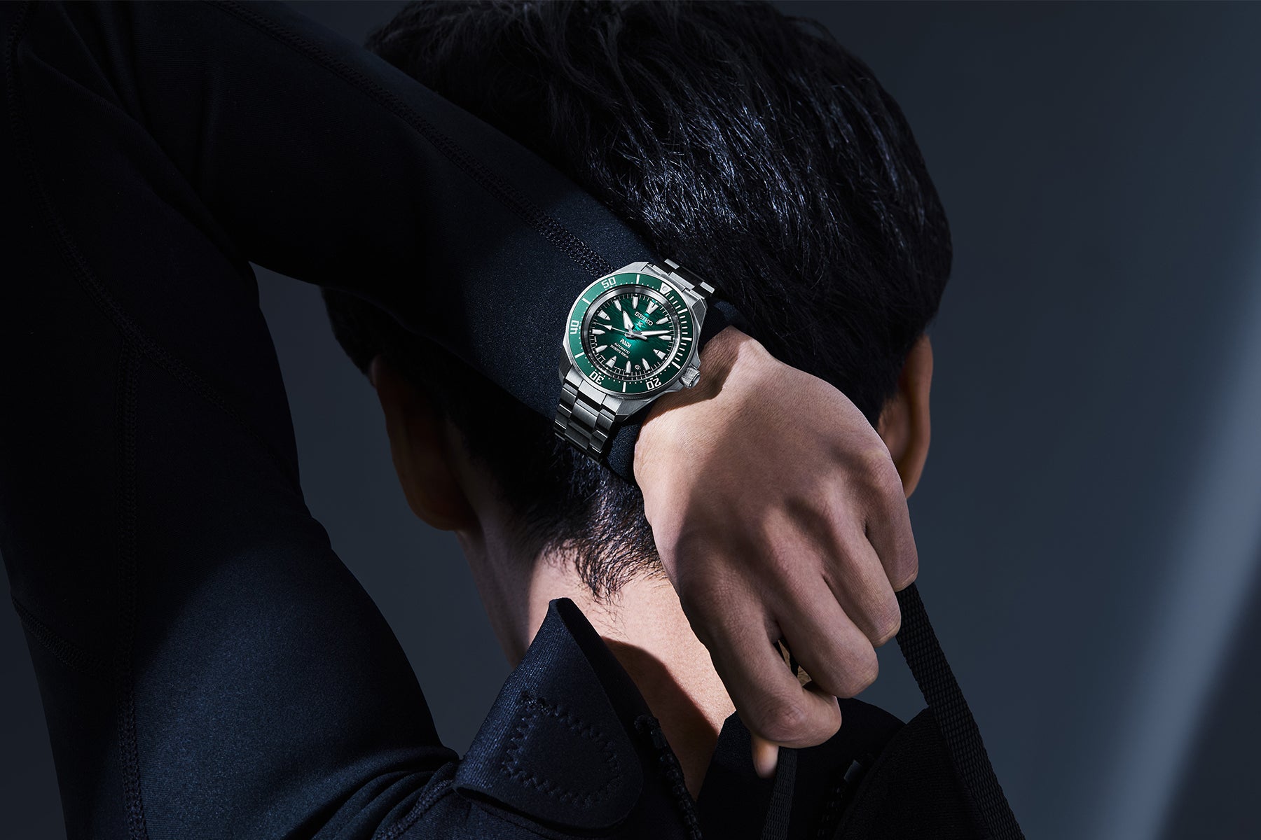 Seiko Prospex PADI 60th Anniversary 4R Compact Mechanical Diver’s Watch In Underwater Green - SRPL53