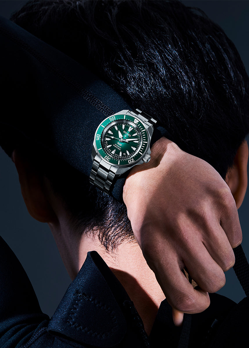 Seiko Prospex PADI 60th Anniversary 4R Compact Mechanical Diver’s Watch In Underwater Green - SRPL53