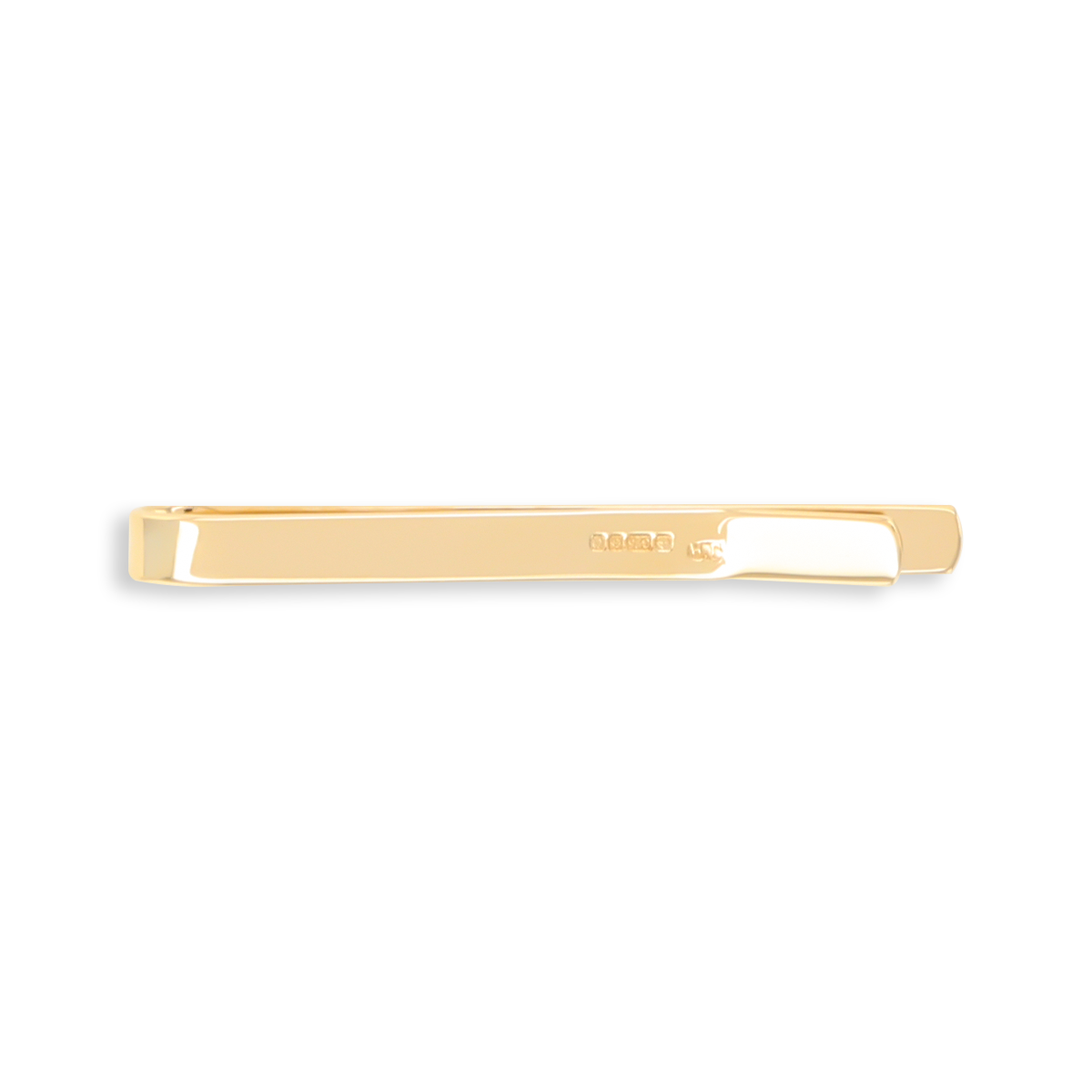 9ct Yellow Gold Engraved Scroll Patterned Tie Bar