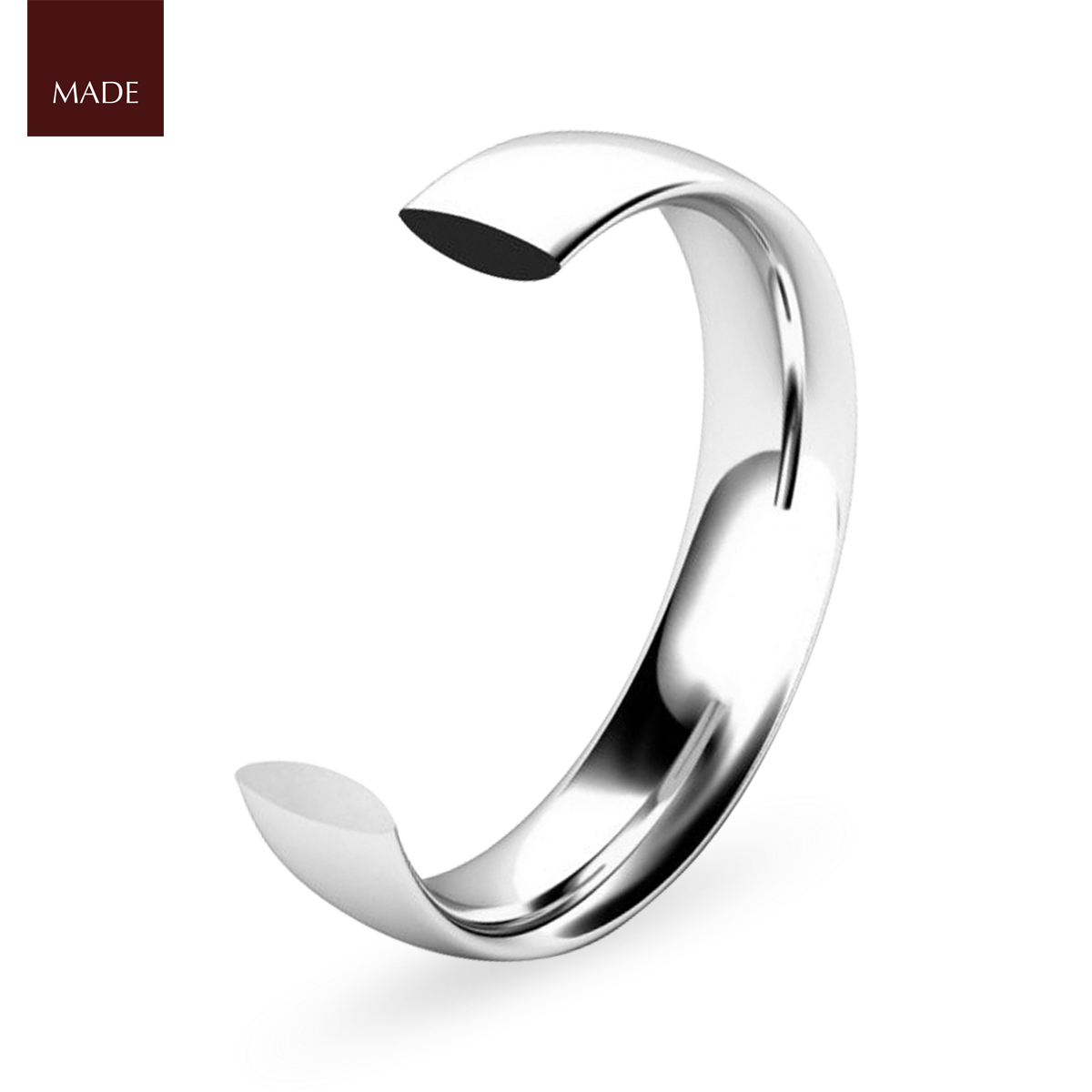 Traditional Court Wedding Band - Profile