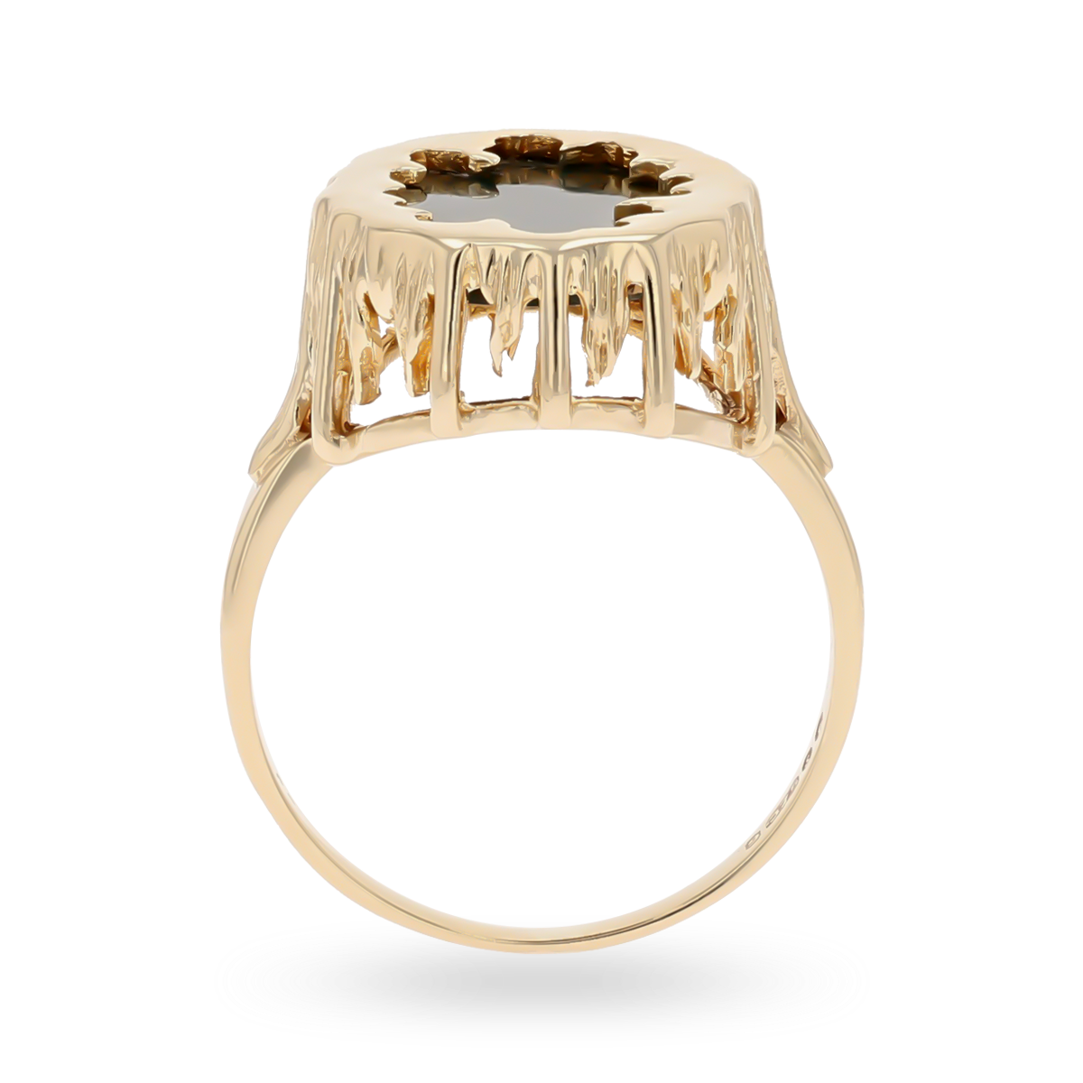 9ct Yellow Gold Bloodstone Lake Ring