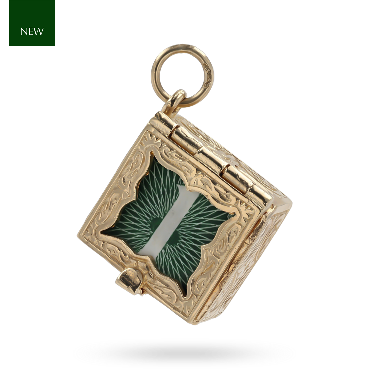 9ct Yellow Gold Ornate £1 Note Box Charm