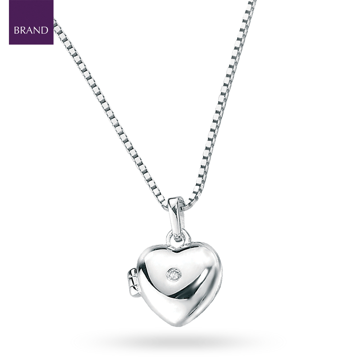 Sterling silver heart hot sale shaped locket
