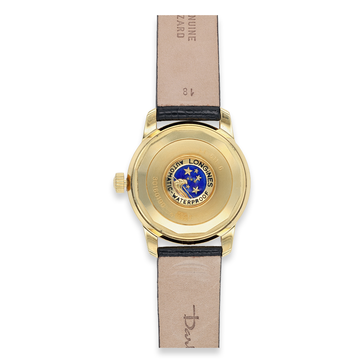 18ct Yellow Gold Longines Heritage Conquest Automatic Watch