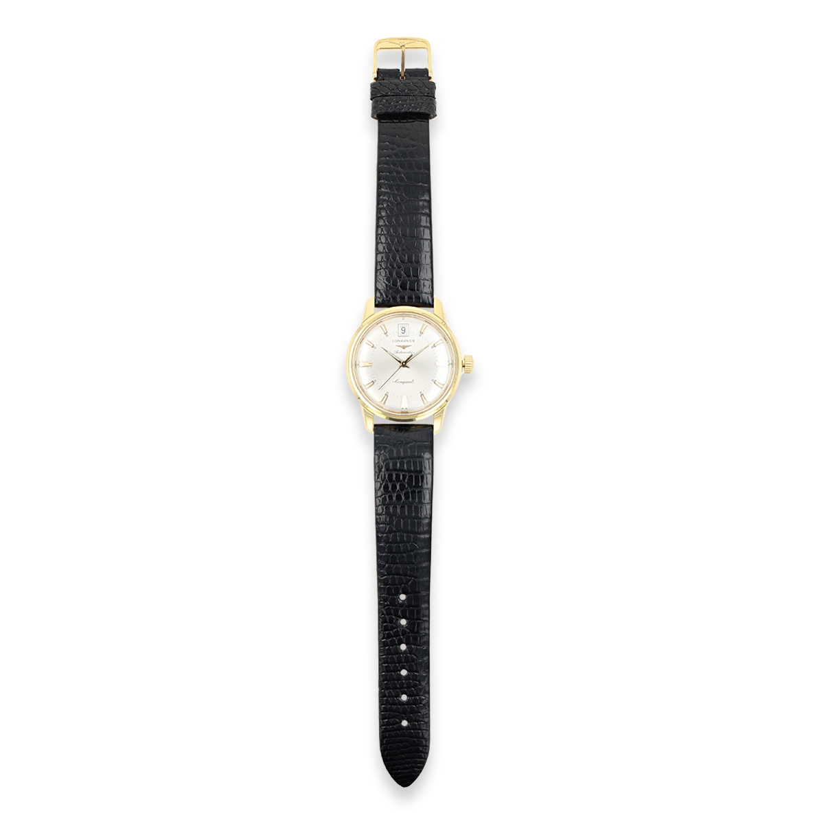 18ct Yellow Gold Longines Heritage Conquest Automatic Watch