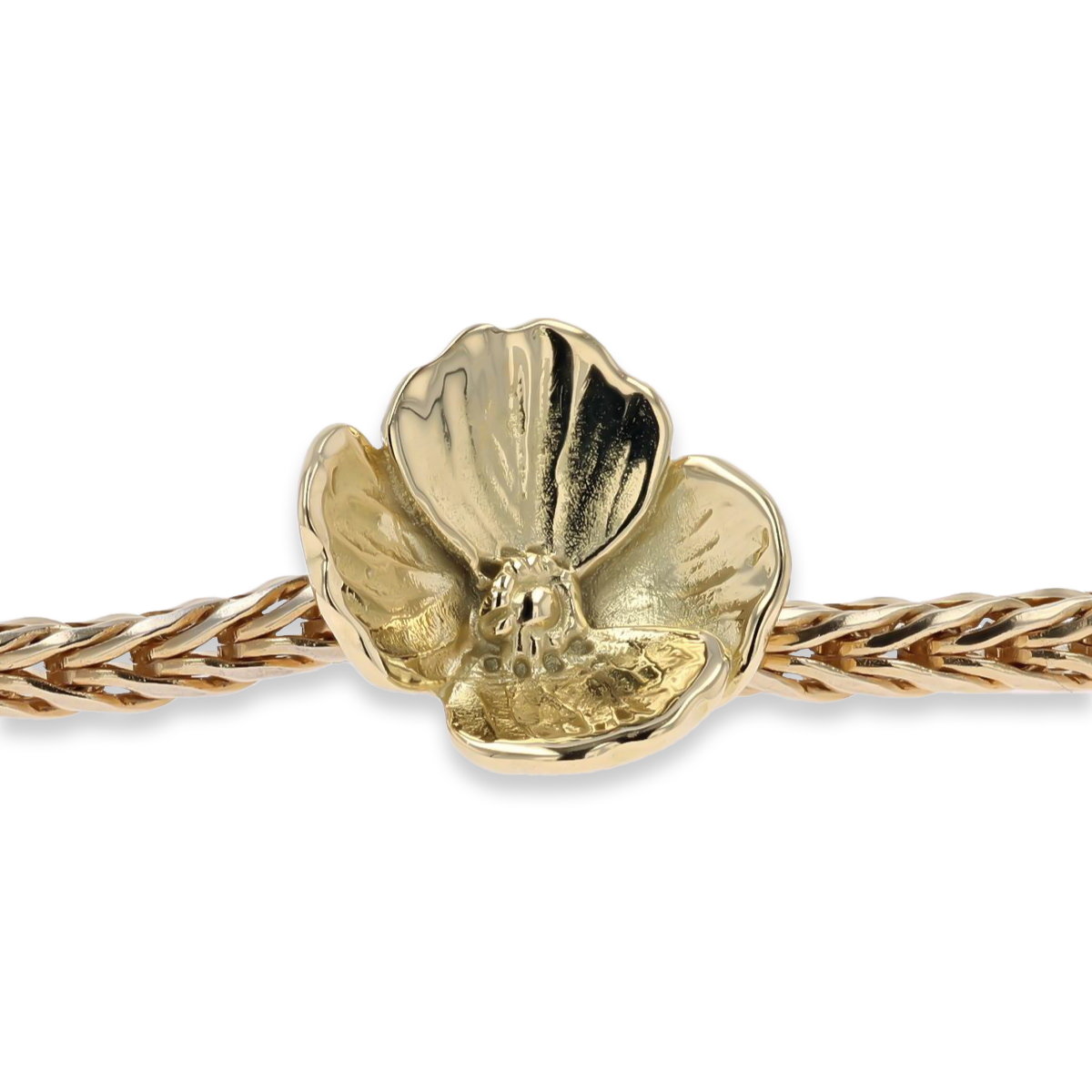 Trollbeads Exclusive 18ct Yellow Gold Lovers Faith on Bracelet