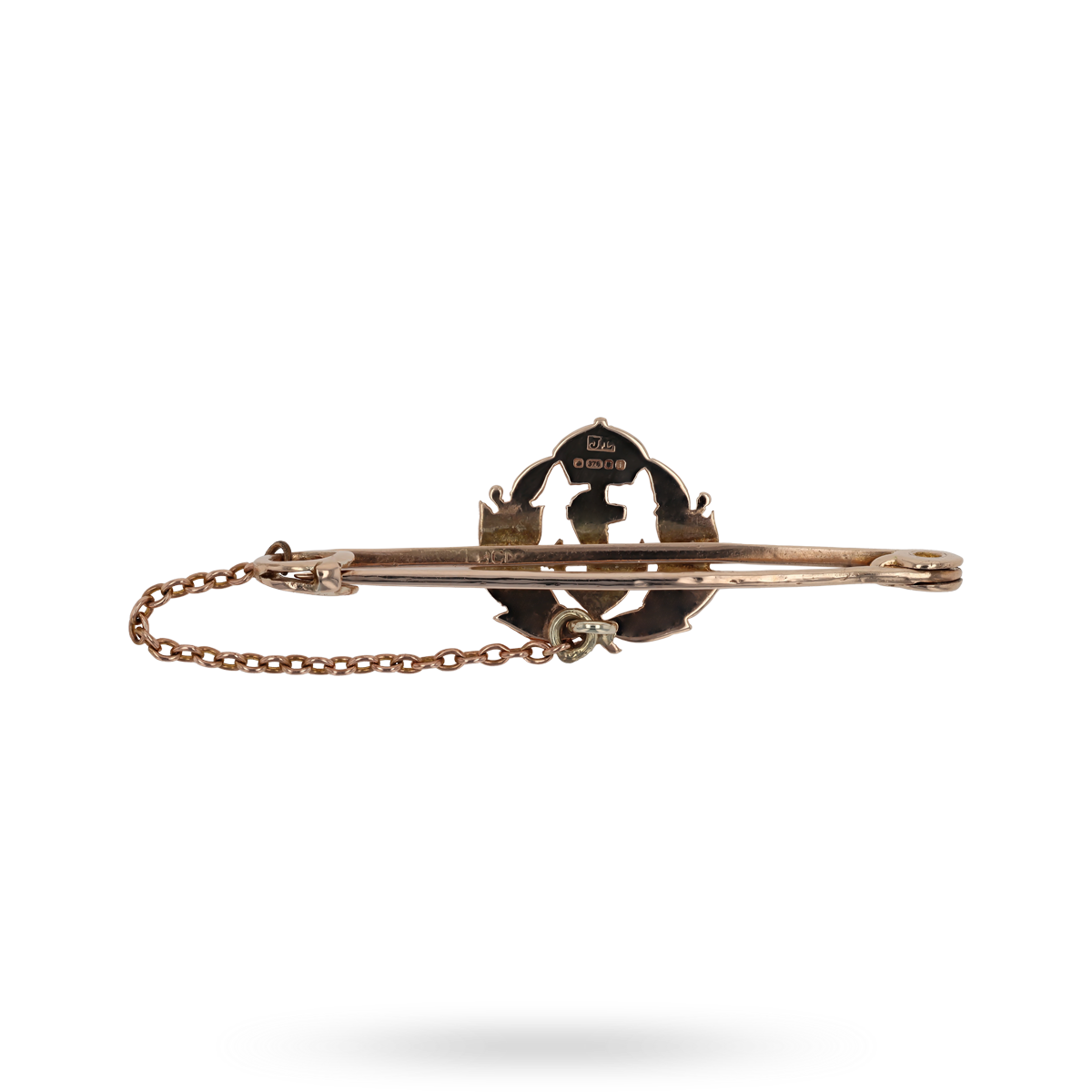 9ct Rose Gold Royal Navy Officers Beret Bar Brooch