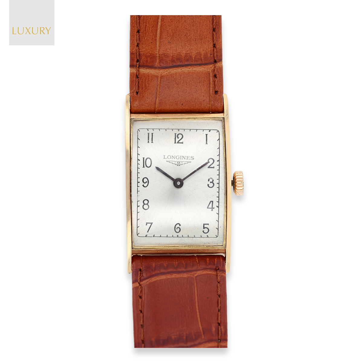 Vintage longines rectangular watch hot sale