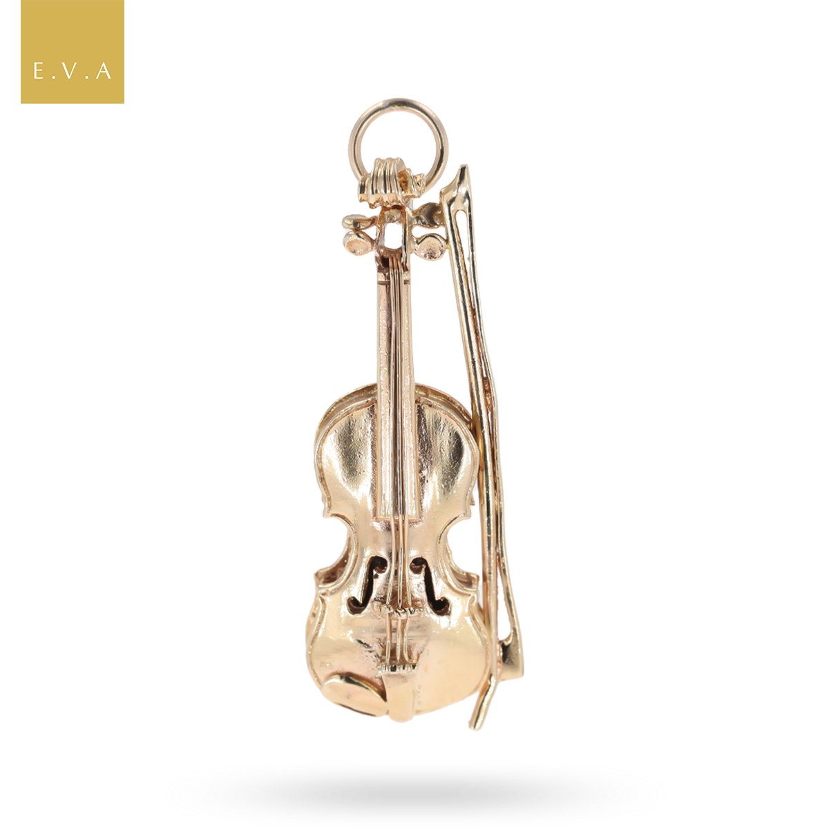 9ct Yellow Gold Violin Charm