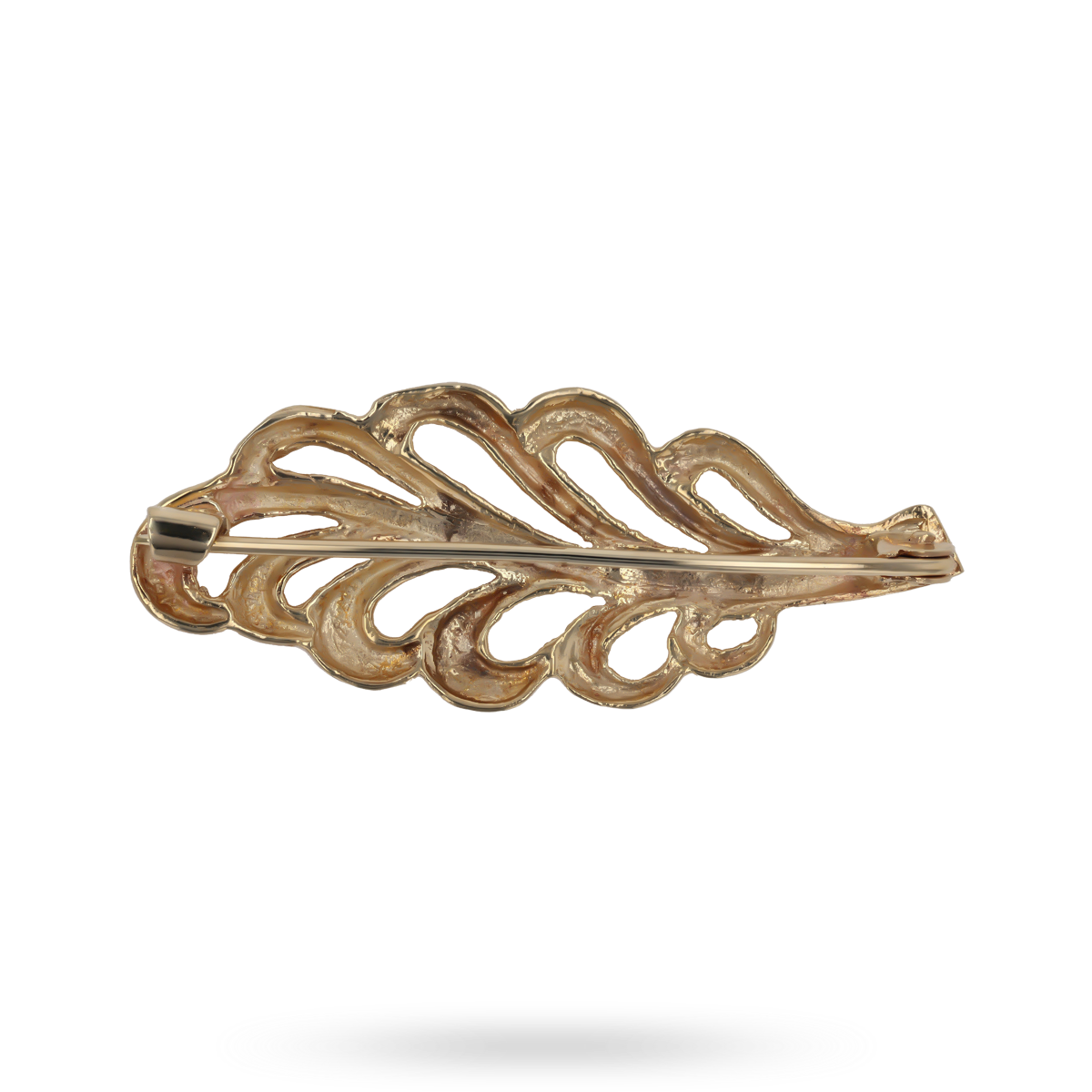 9ct Yellow Gold Leaf Brooch