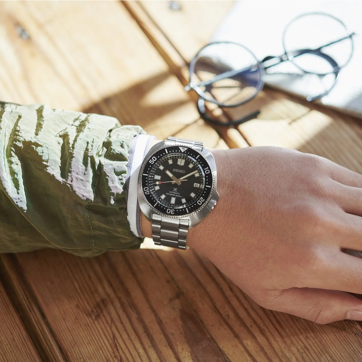 Seiko Prospex “Willard” Automatic, Black Bezel with Stainless Steel Bracelet - SPB151J1