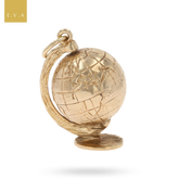 9ct Yellow Gold Moveable Globe Pendant