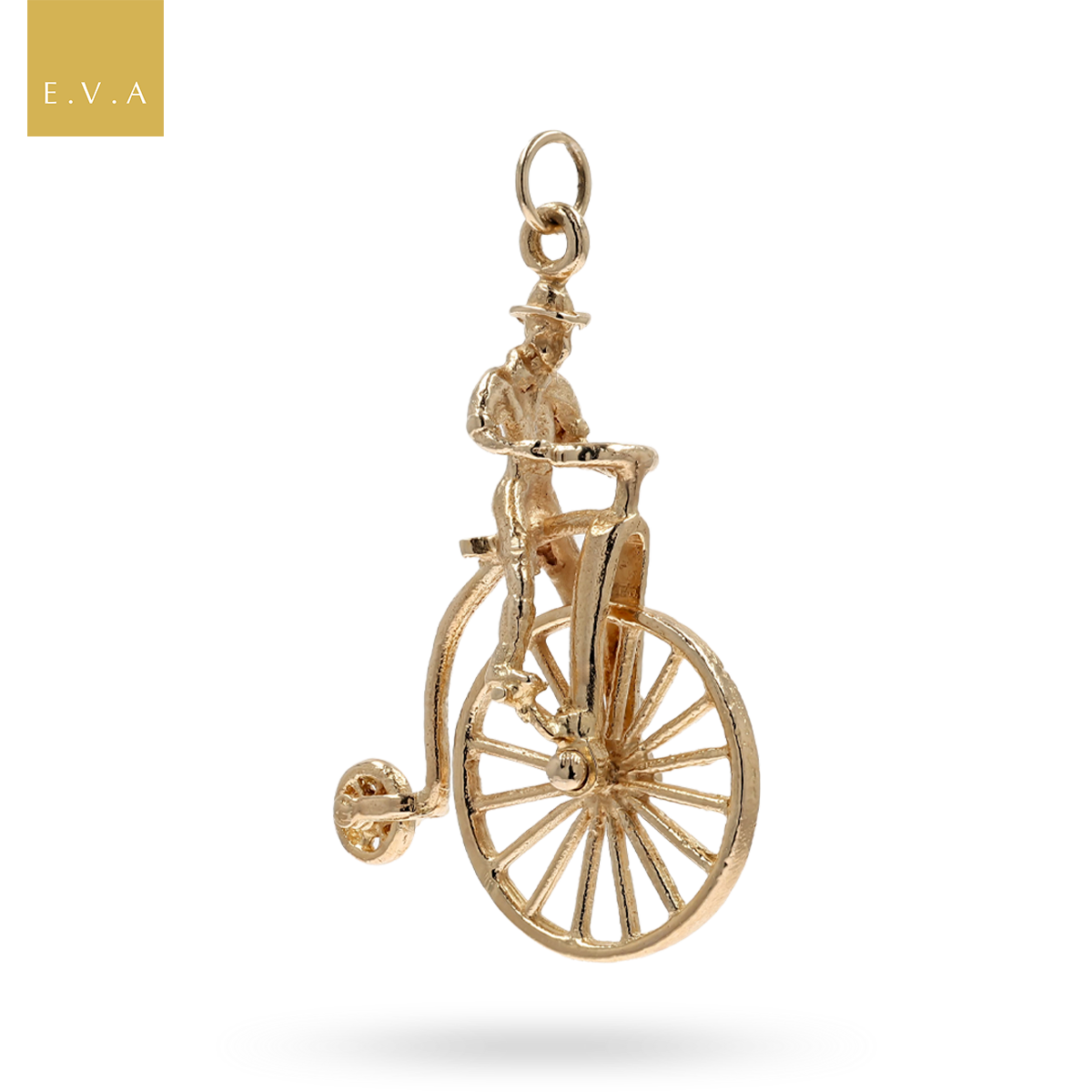 9ct Yellow Gold Penny-Farthing Bicycle