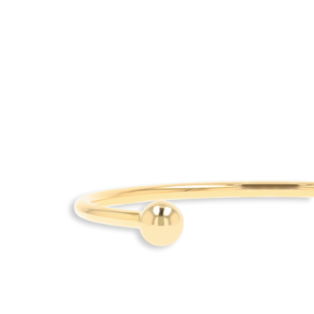 9ct Yellow Gold 3mm Solid Torque Bangle