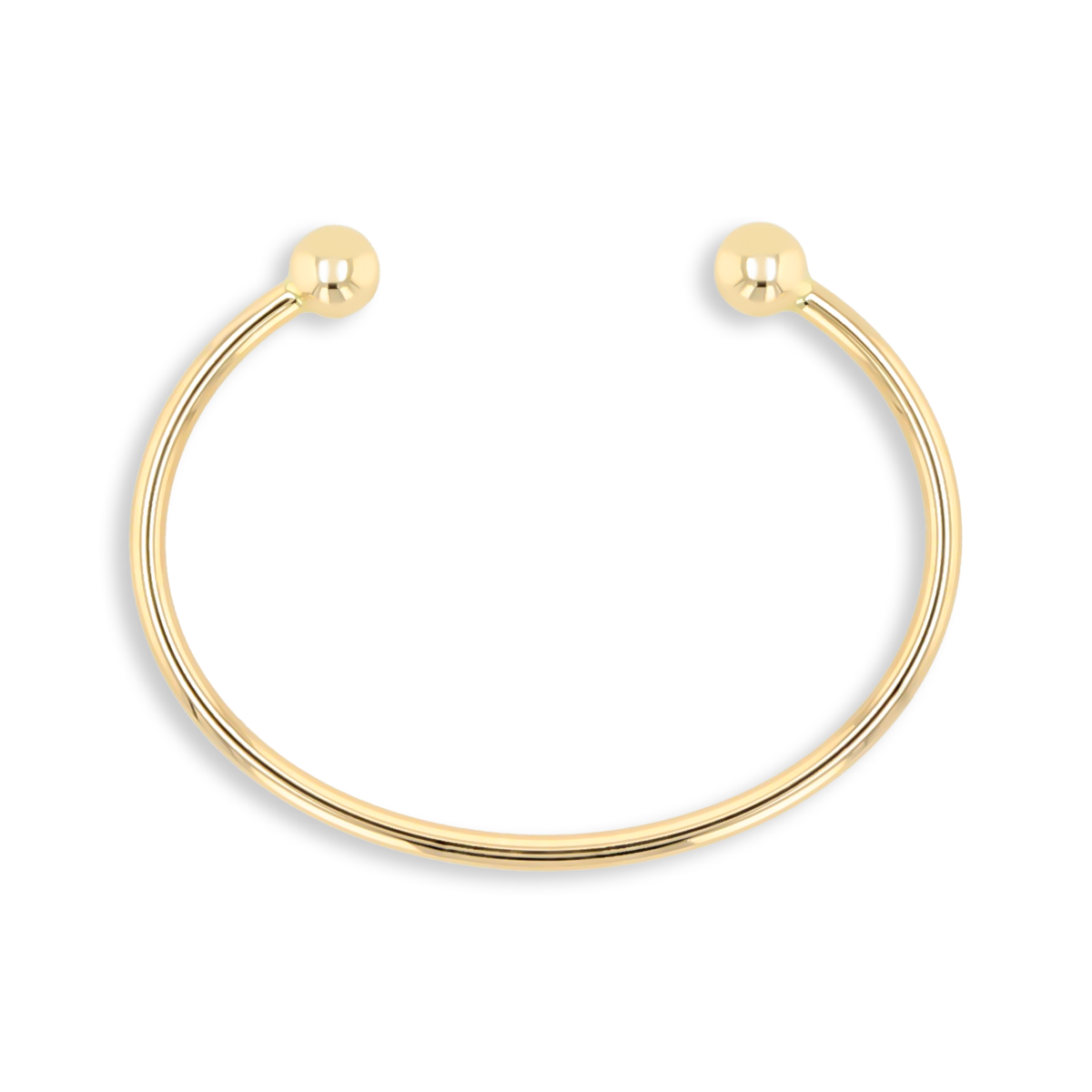 9ct Yellow Gold 3mm Solid Torque Bangle