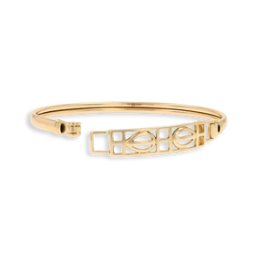 9ct Yellow Gold Openwork Rennie Mac Tension Bangle