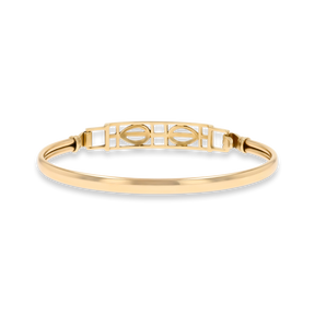9ct Yellow Gold Openwork Rennie Mac Tension Bangle