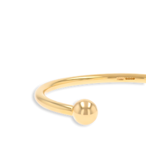 9ct Yellow Gold 4mm Solid Torque Bangle