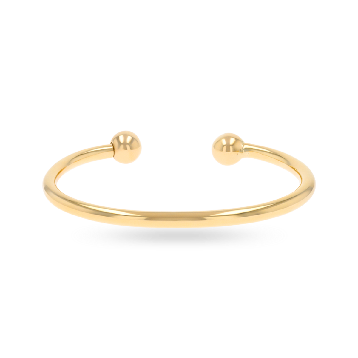 9ct Yellow Gold 4mm Solid Torque Bangle