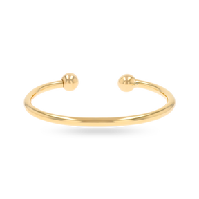 9ct Yellow Gold 4mm Solid Torque Bangle