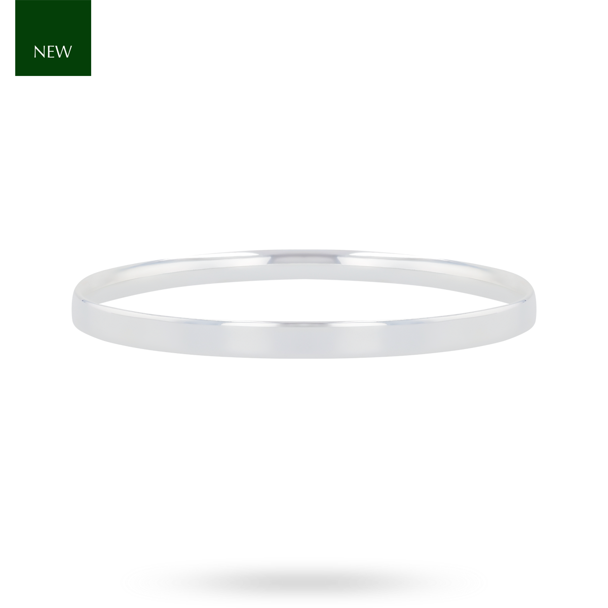 Sterling Silver Solid 5mm Round Shaped Bangle