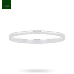 Sterling Silver Solid 5mm Round Shaped Bangle