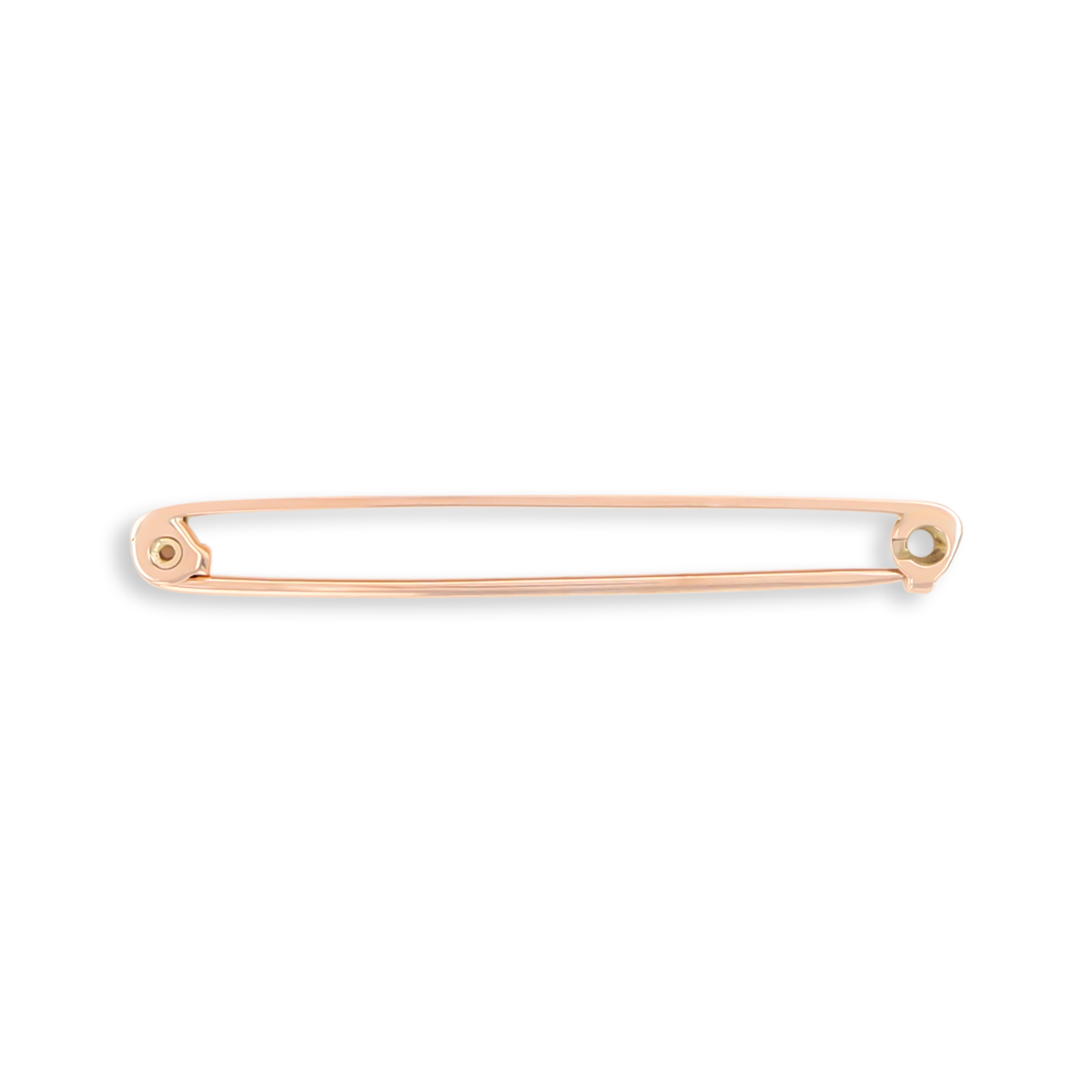 9ct Rose Gold Plain Polished Bar Brooch