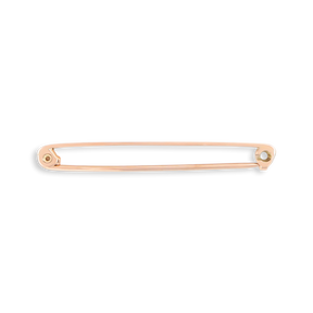 9ct Rose Gold Plain Polished Bar Brooch