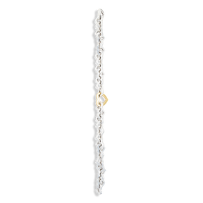 Tiffany & Co. 18ct Yellow Gold & Sterling Silver Heart Link Bracelet