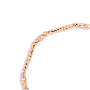 9ct Rose Gold Interlocking Lover’s Knot Link Bracelet