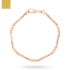9ct Rose Gold Interlocking Lover’s Knot Link Bracelet
