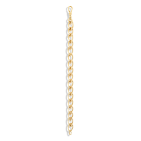 9ct Yellow Gold Elongated Curb & Cable Fancy Link Bracelet