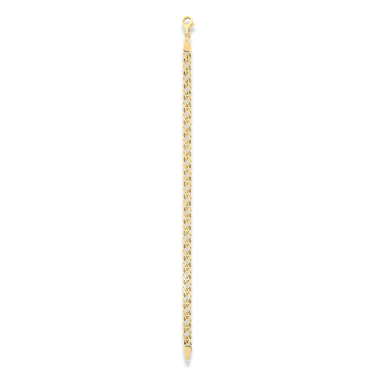 9ct Yellow Gold 7.5" Double Curb Bracelet