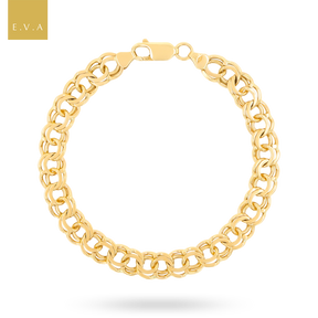 9ct Yellow Gold 8" Garibaldi Link Bracelet