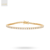 9ct Yellow Gold 1.00ct Diamond Tennis Illusion Set Bracelet